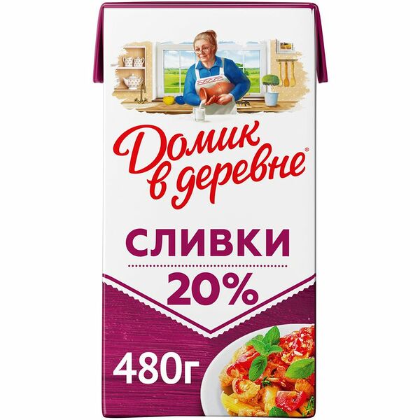 Сливки Домик в деревне, 20%