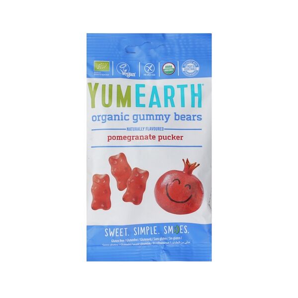 Органический мармелад YumEarth жевательный со вкусом граната в форме мишек