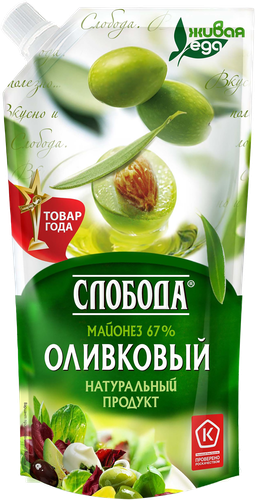 

Майонез Слобода Оливковый 67% 230 мл