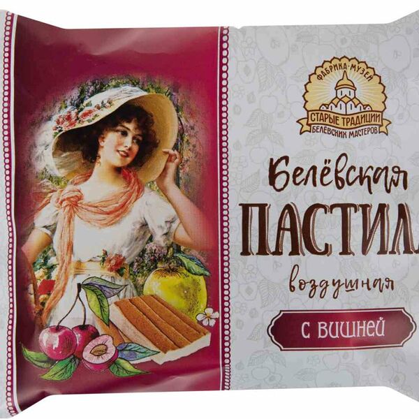 Пастила воздушная Старые традиции с вишней