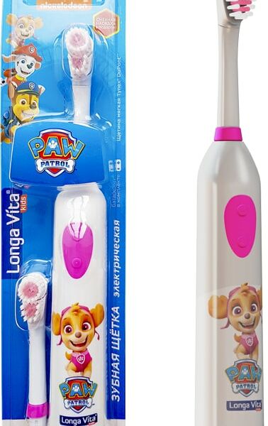 Зубная щетка Longa Vita Paw Patrol детская ротационная + Сменная насадка