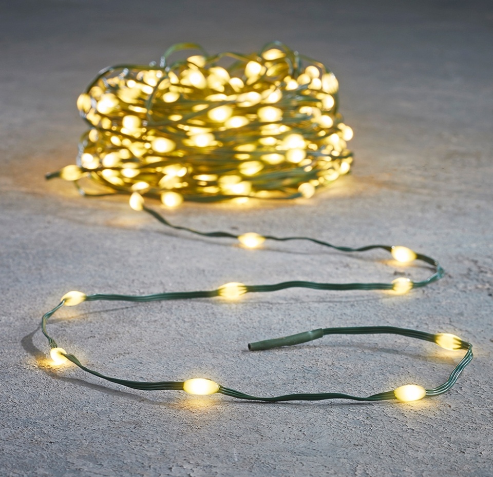 

Гирлянда Luca Lighting String light капли белый свет 200 ламп, 8 функций, длина 1500 см