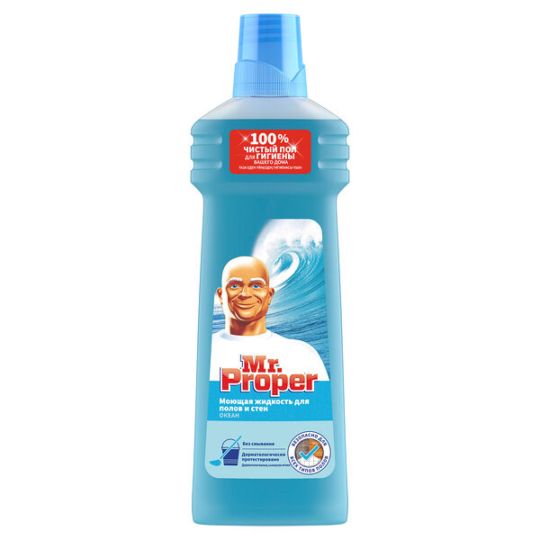 Жидкость моющая д/полов и стен Mr.Proper Океан 750мл
