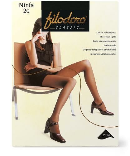 Колготки Filodoro Ninfa 20 den Черный размер 2