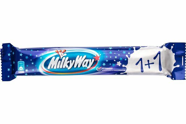 Батончик шоколадный Milky Way 1+1