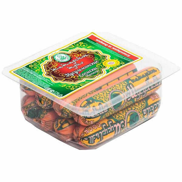 Сосиски варёные Татарское Трио Мусульманские охлаждённые халяль, 400г