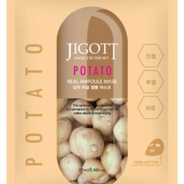 Маска тканевая для лица Jigott Real Ampoule с экстрактом картофеля
