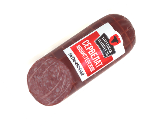 

Колбаса копчено-вареная Торговая площадь сервелат Министерский 320 г