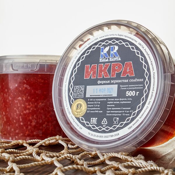 Икра красная Форели замороженная, 500гр