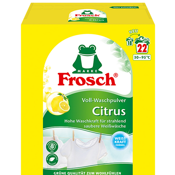 Стиральный порошок для белого белья Frosch Цитрус