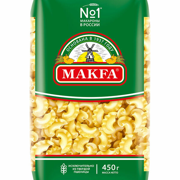 Макаронные изделия Makfa Петушиные гребешки 450 г
