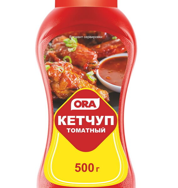Кетчуп ORA Томатный 500г п/б