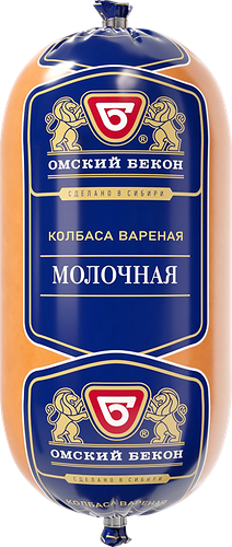 Колбаса вареная Омский Бекон Молочная, 450г