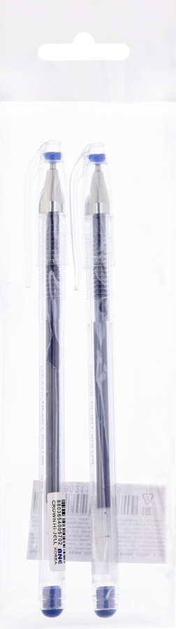 

Набор ручек CROWN Гелевых Crown Hi-Jell синие, 0.5 мм, 2 шт