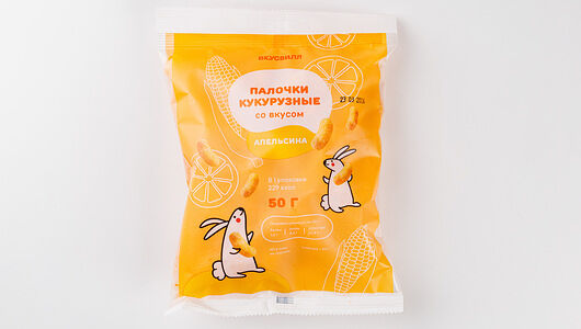 Палочки кукурузные со вкусом апельсина