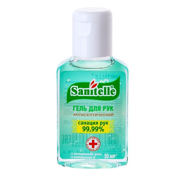 Гель антисептический Sanitеlle Алое и Витамин Е 50 мл