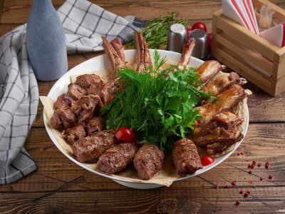 Ассорти шашлыков из баранины