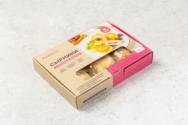 Сырники с малиновой начинкой, заморозка Продукт замороженный 