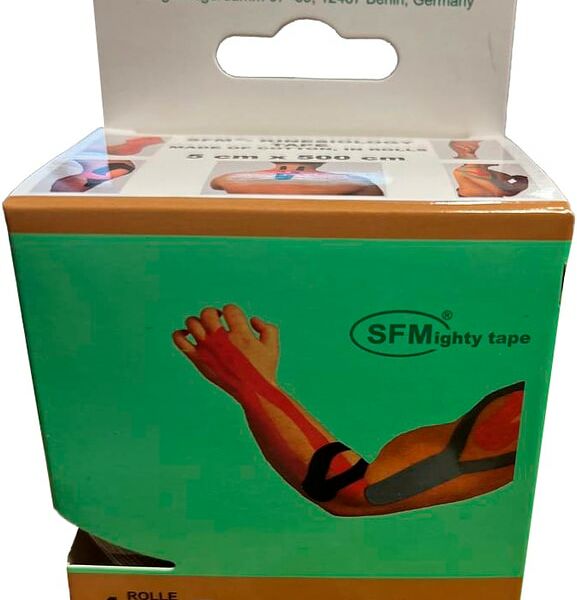 Лента тейп кинезиологическая SFM-Plaster №1 на хлопковой основе бежевый 5*500см