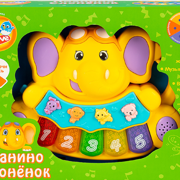 Игрушка музыкальная MOMMY LOVE-ELECTRONIC Пианино Слоненок Арт. 855-28A