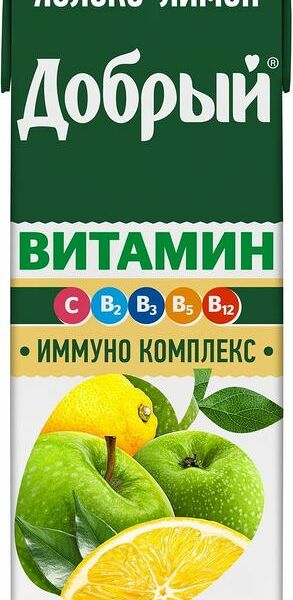 Напиток Добрый Яблоко-лимон сокосодержащий 0.95л