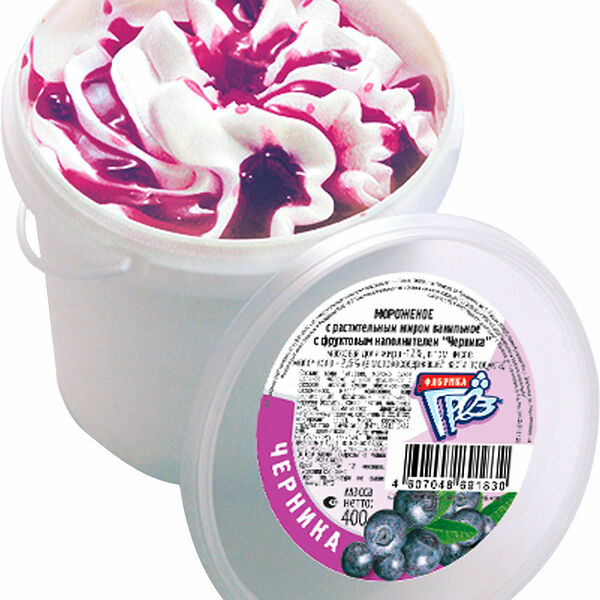 Мороженое Фабрика грез пломбир черника