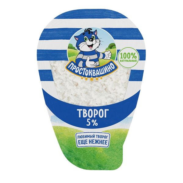 Творог Простоквашино 5% ГОСТ 200 г