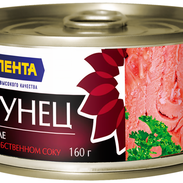 Тунец ЛЕНТА филе в собственном соку