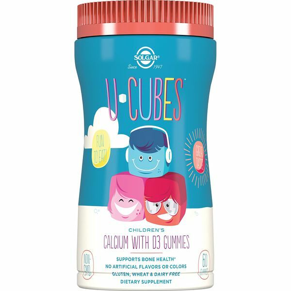 Solgar U-cubes пастилки с кальцием и витамином D3 60 шт