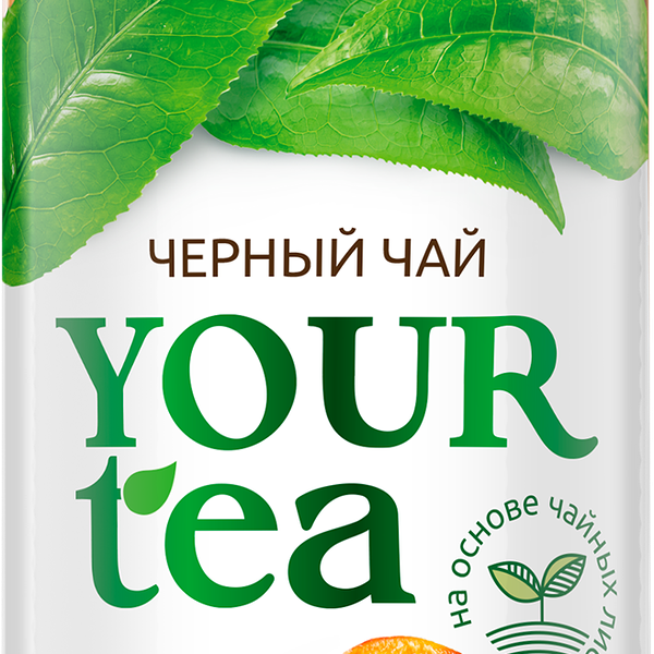 Напиток YOUR TEA Черный чай со вкусом персика, 1л