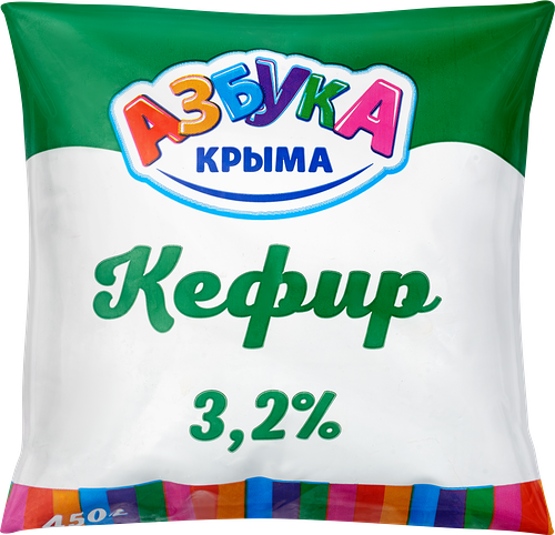 Кефир Азбука Крыма 3,2%, без змж, 450г
