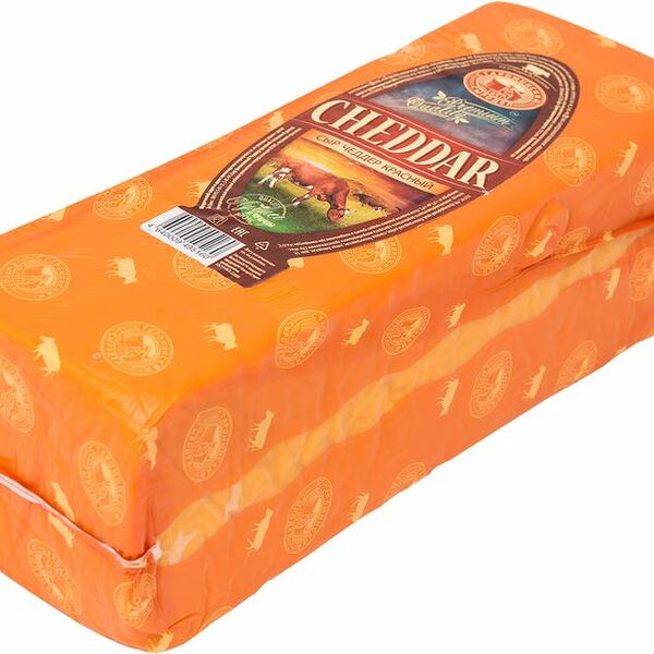 Сыр Староминский Сыродел Чеддер красный 50% без змж, вес