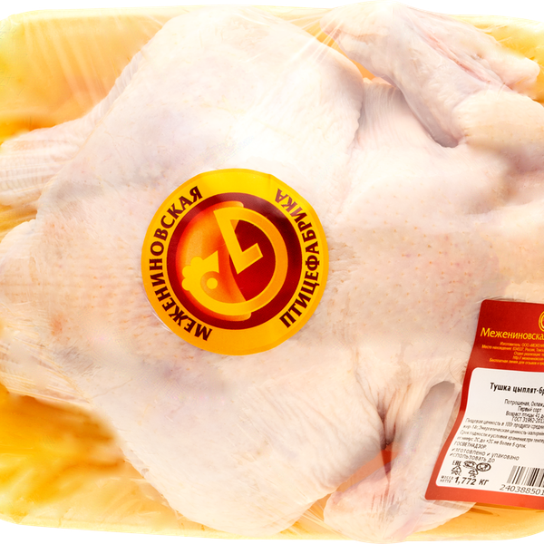 Тушка цыпленка-бройлера ПФ МЕЖЕНИНОВСКАЯ 1 категории весовой