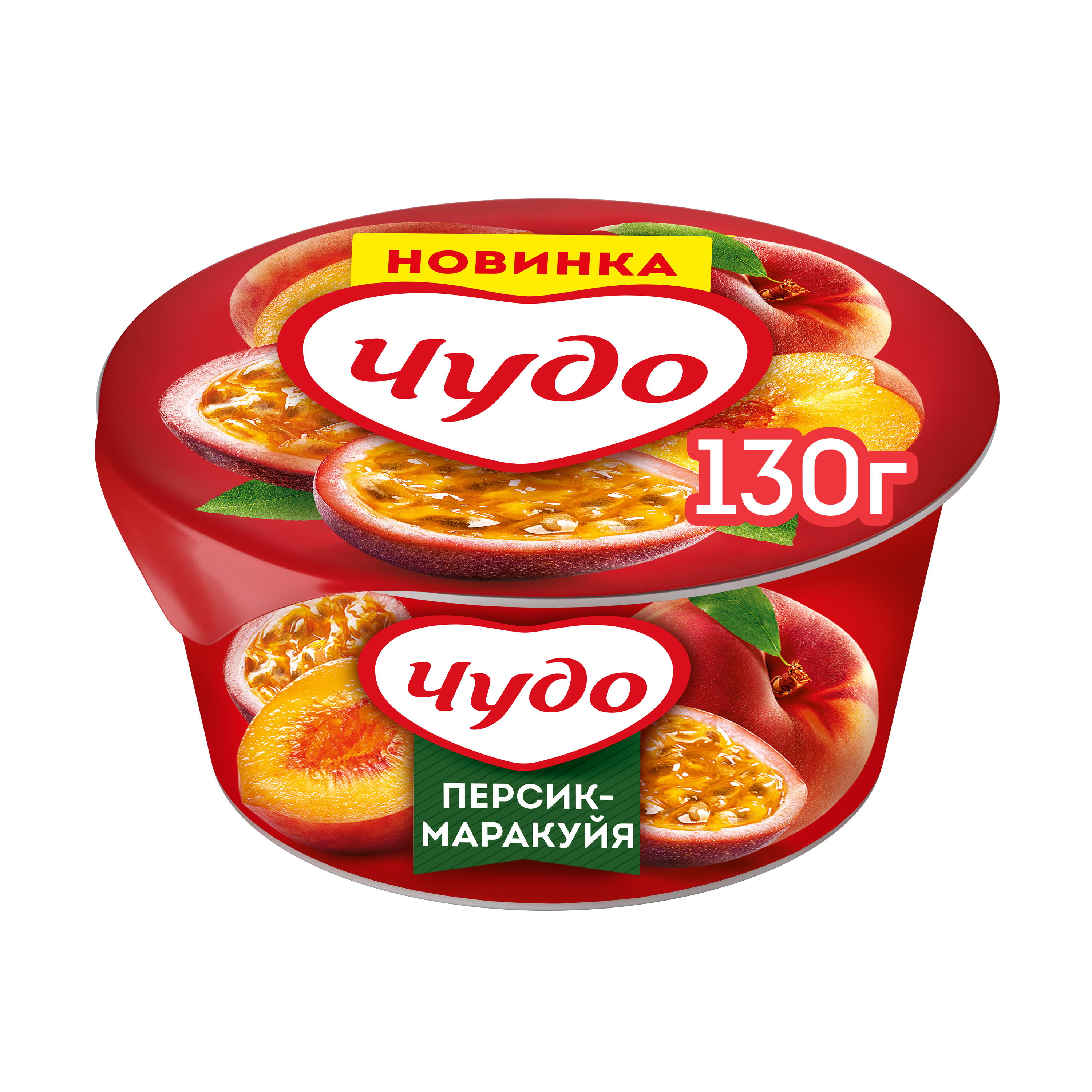 

Густой йогурт Чудо персик-маракуйя 2 %, 130 г