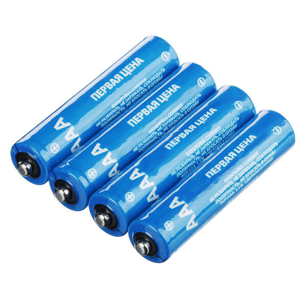 Батарейки Первая цена ААА R03 солевые 4 шт.