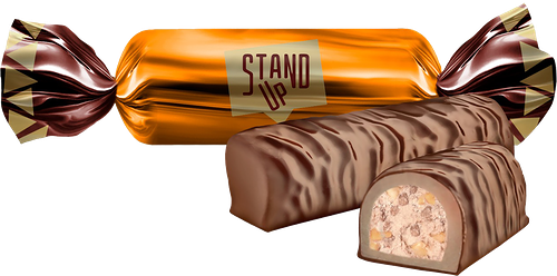 Конфеты STANDUP с комб. конф. массами с кремовой начинкой глазир. вес до 250г