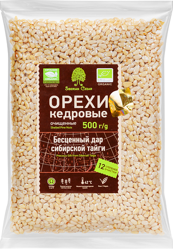 Орехи кедровые Сибирский кедр очищенные