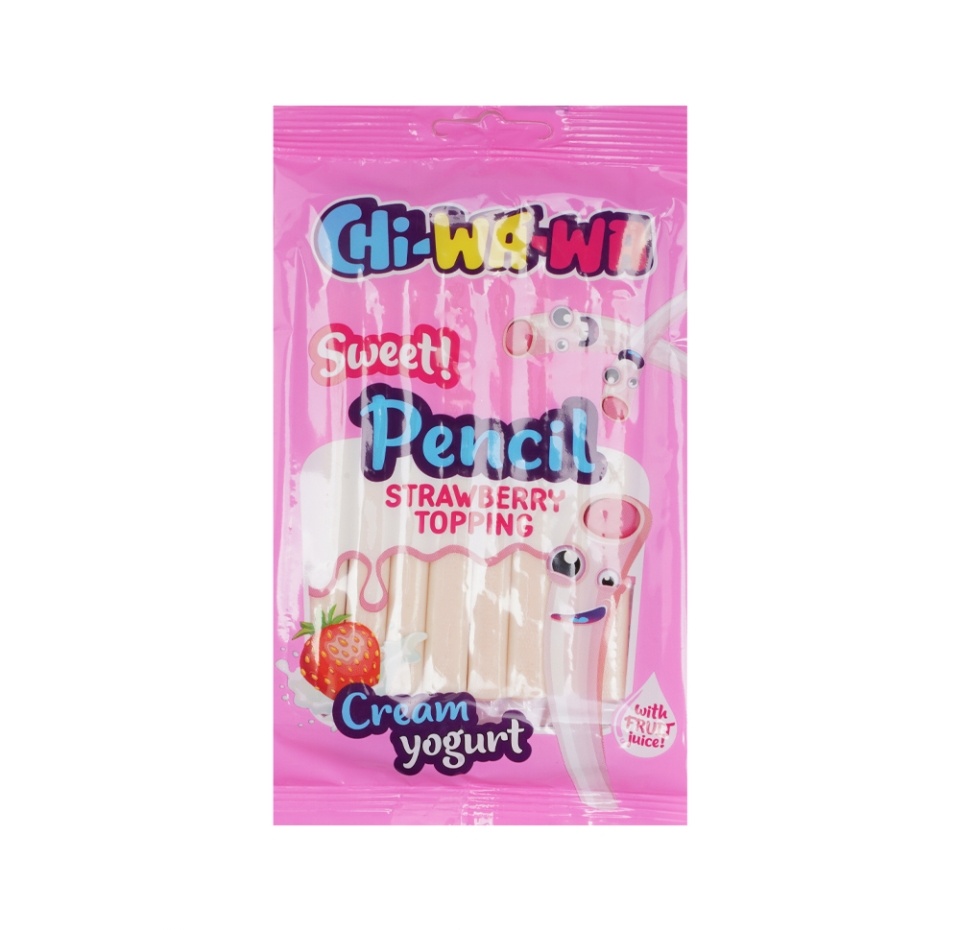 

Жевательный мармелад Chi-Wa-Wa Сливки с клубникой сладкий (карандаш) 80г Россия