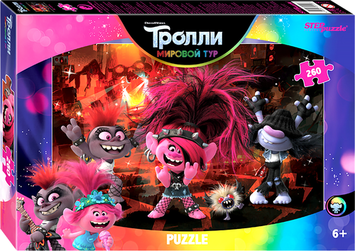 

Мозаика STEP PUZZLE Trolls - 2, 260 дет.