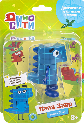 

Игрушка ДИНОСИТИ Рики, Тина, Мама, Папа, в ассортименте 7см