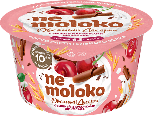 

Десерт овсяный Nemoloko с вишней и кусочками шоколада 130 г