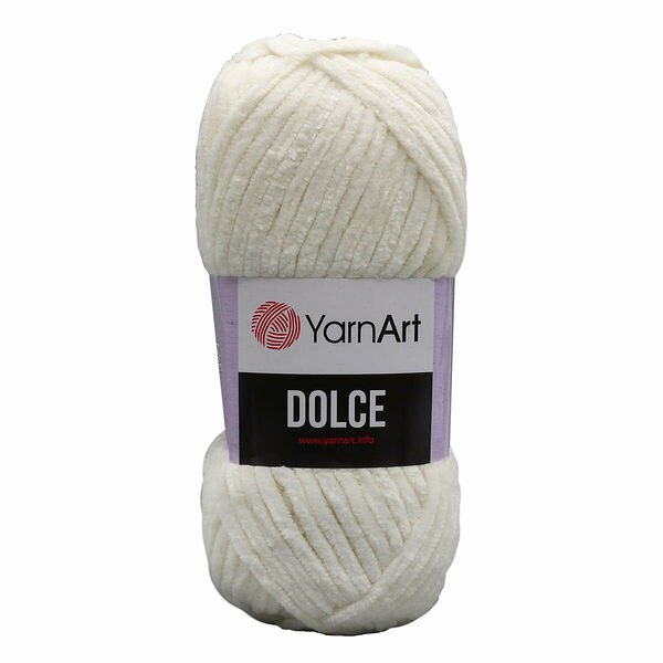 Пряжа YarnArt 'Dolce' 100гр 120м (100% микрополиэстер)(745 белый),шт