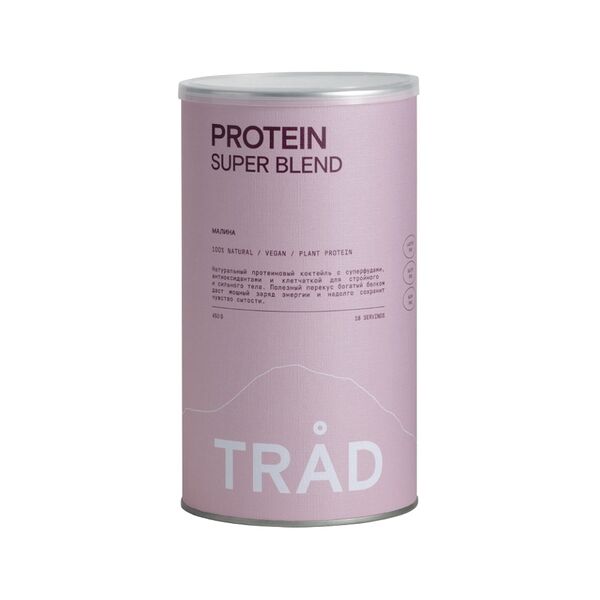 Коктейль белковый Trad Body Protein Powder Малина (веган, без сахара) 450г Россия