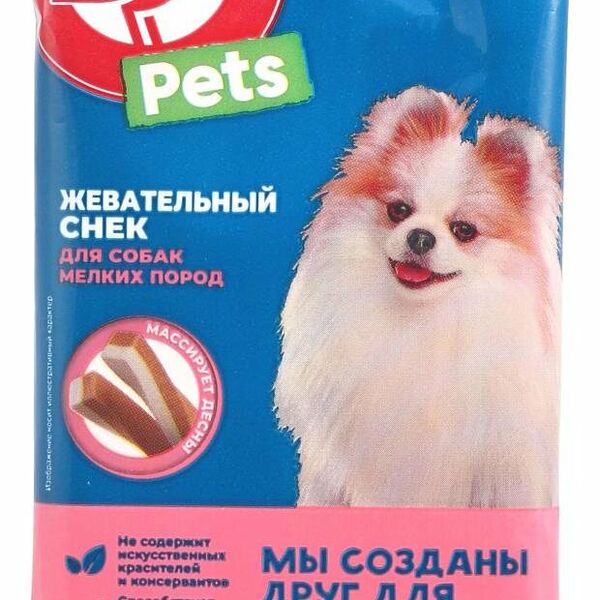 Лакомство для собак мелких пород АШАН Красная птица Снек жевательный со вкусом говядины