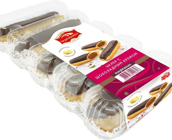 Пирожное Черемушки Эклер с шоколадным кремом 200г