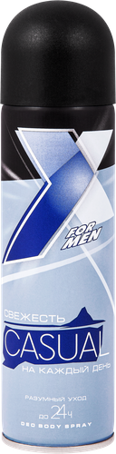 

Дезодорант-спрей для тела мужской X STYLE Casual, 145 мл