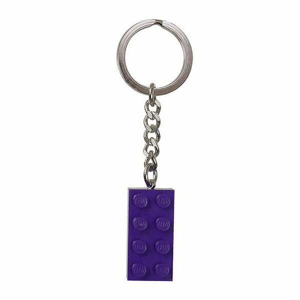 Брелок для ключей LEGO 853379 Брелок для ключей «Кубик 2х4», цвет - фиолетовый