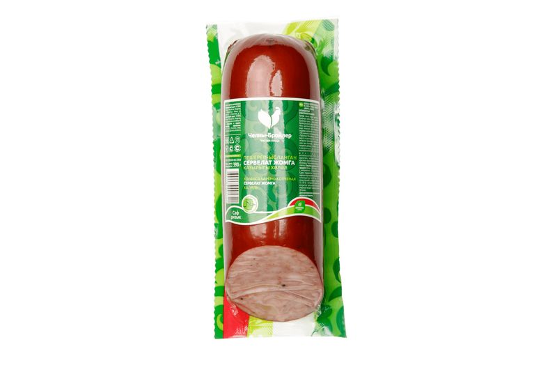 

Колбаса Челны-Бройлер Сервелат Жомга Халяль варено-копченая 390 г