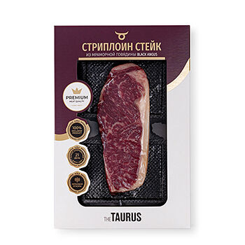 Стриплойн (Нью-Йорк стейк) из говядины сухого созревания Taurus 600 г, Россия