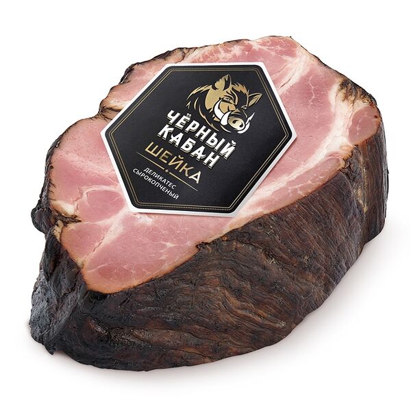 Шейка свиная варёно-копчёная, «Чёрный кабан», Россия
